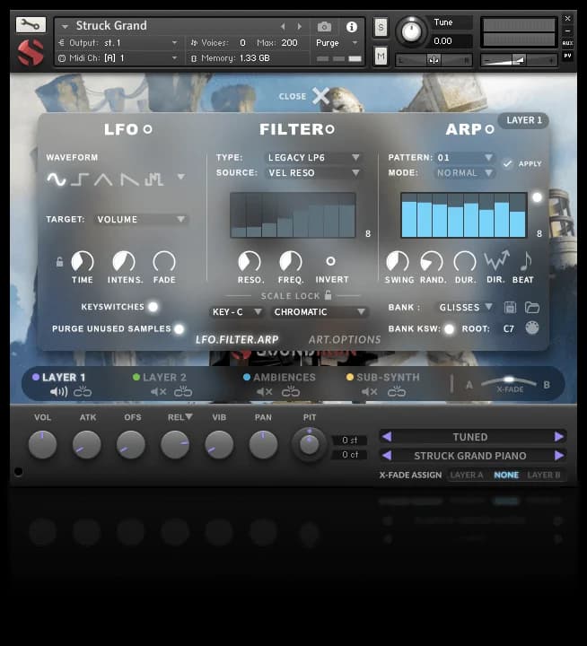 Struck Grand Piano image 2