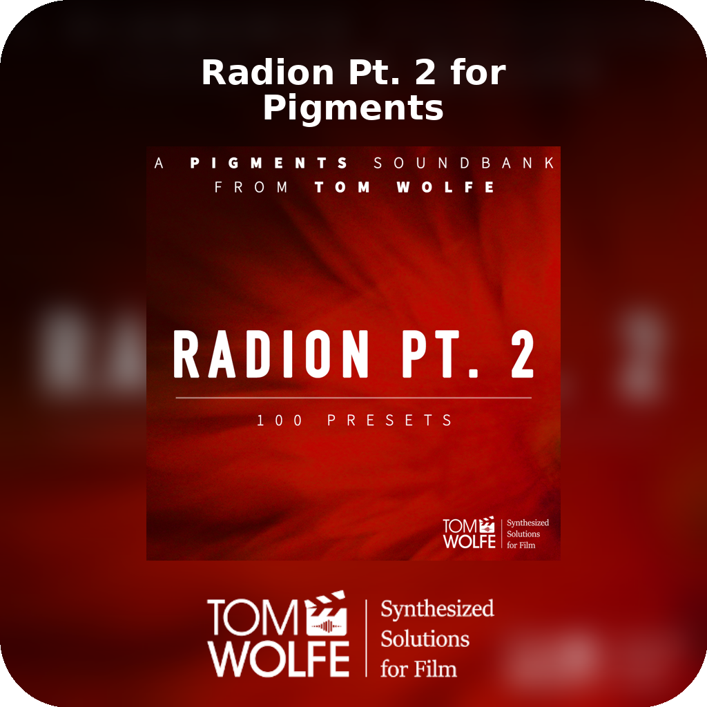 Radion Pt. 2 for Pigments