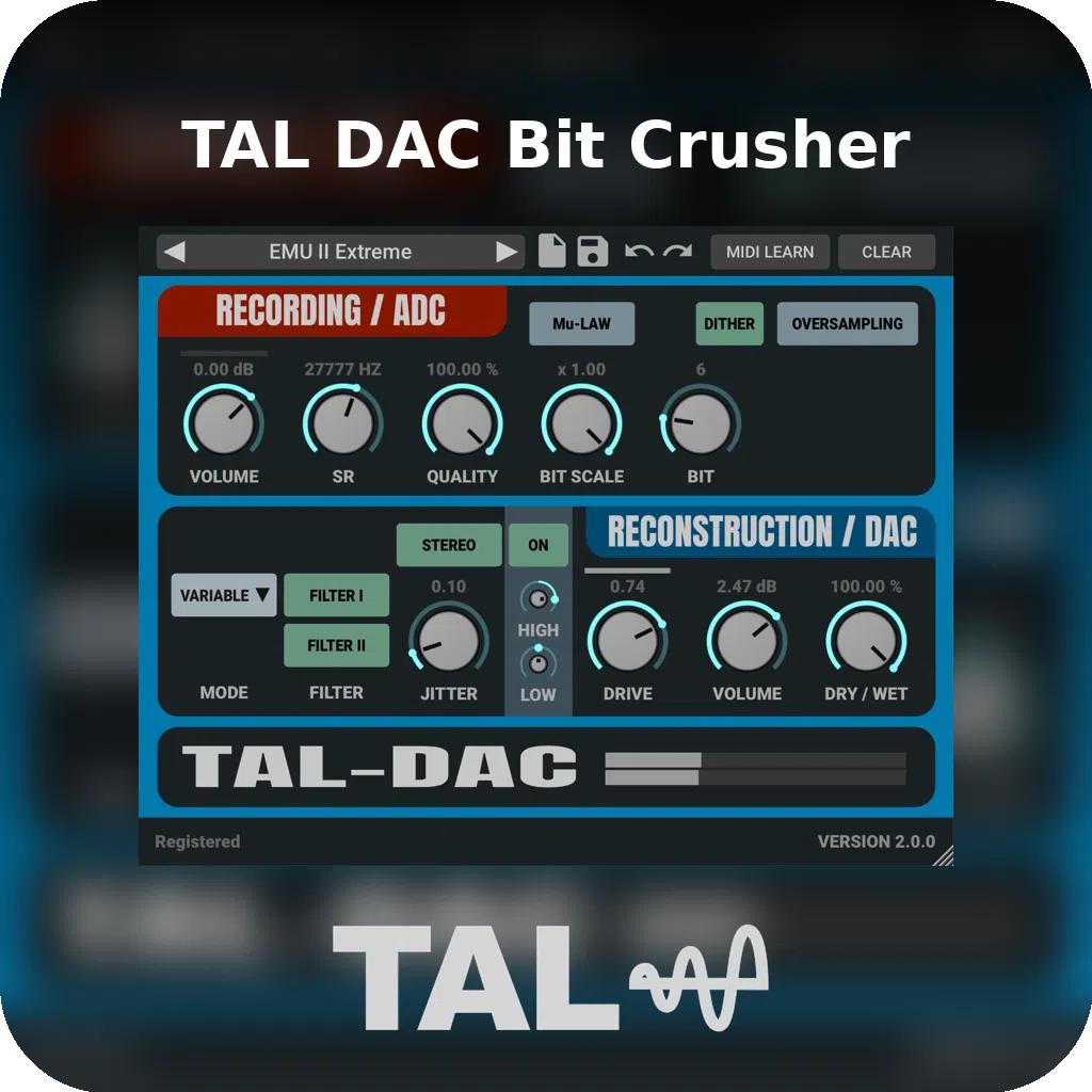 TAL DAC Bit Crusher